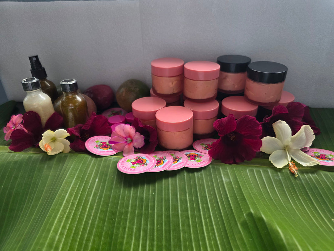 Cranberry hibiscus flower Fruity Puppy skincare Hawaii antioxidant