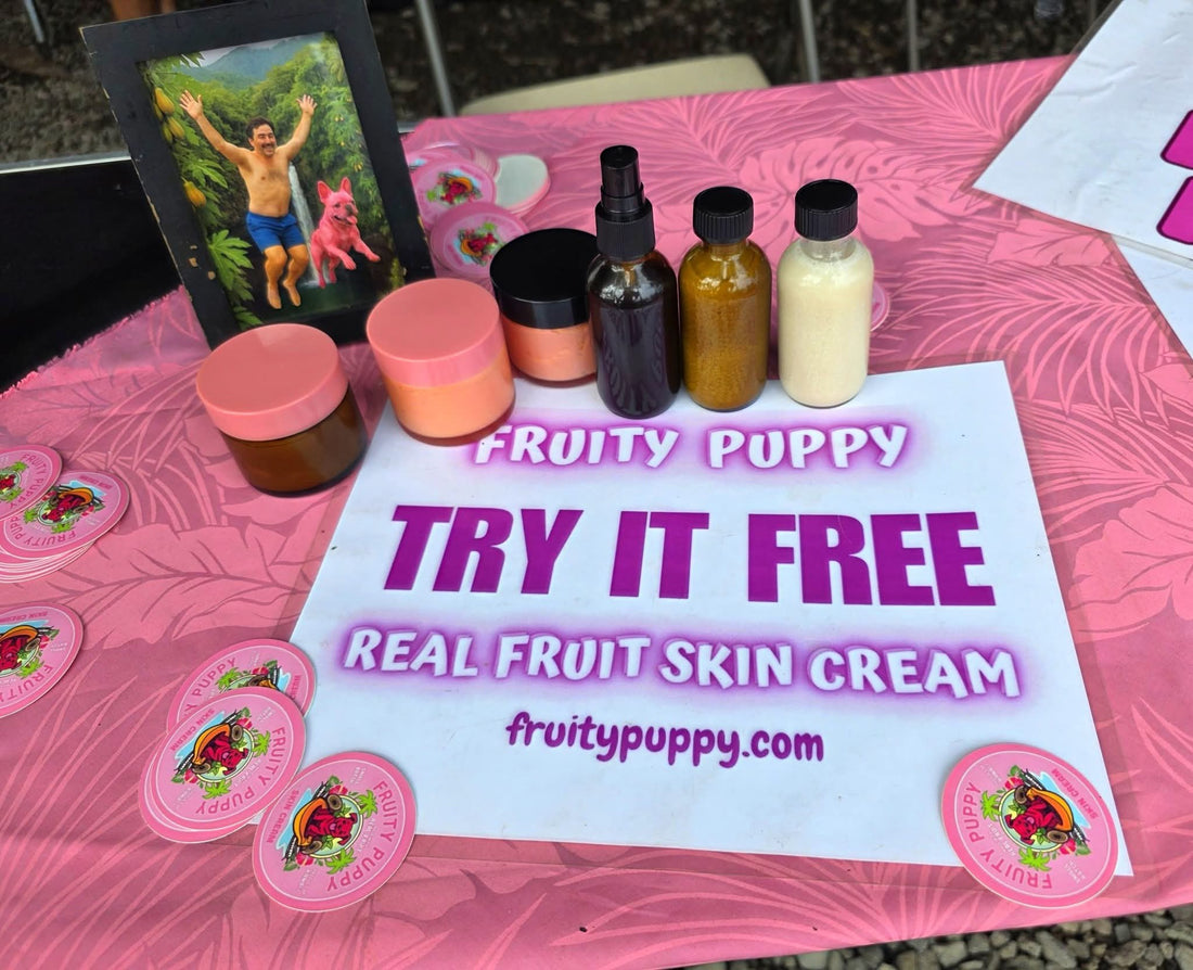Aloe vera plant Fruity Puppy skincare Hawaii