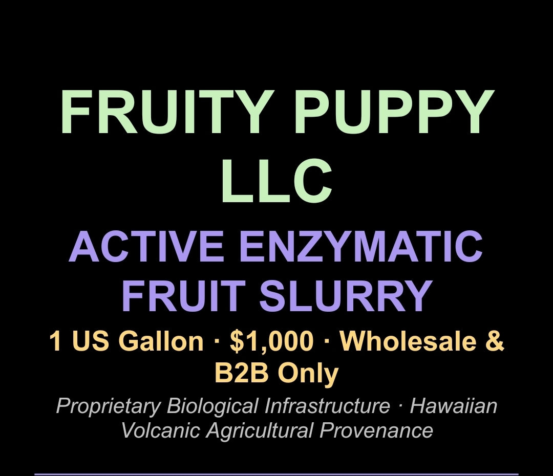 Active Enzymatic Fruit Slurry — 1 Gallon · $1,000